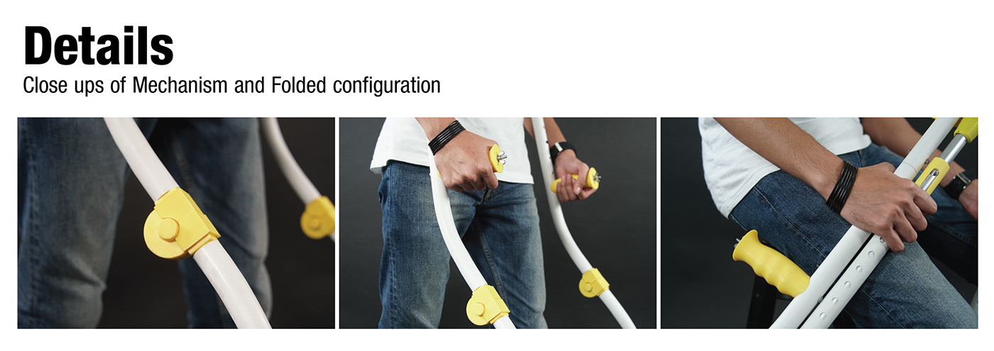 Foldable，a cane，conceptual design，Foldpakt，healthy，