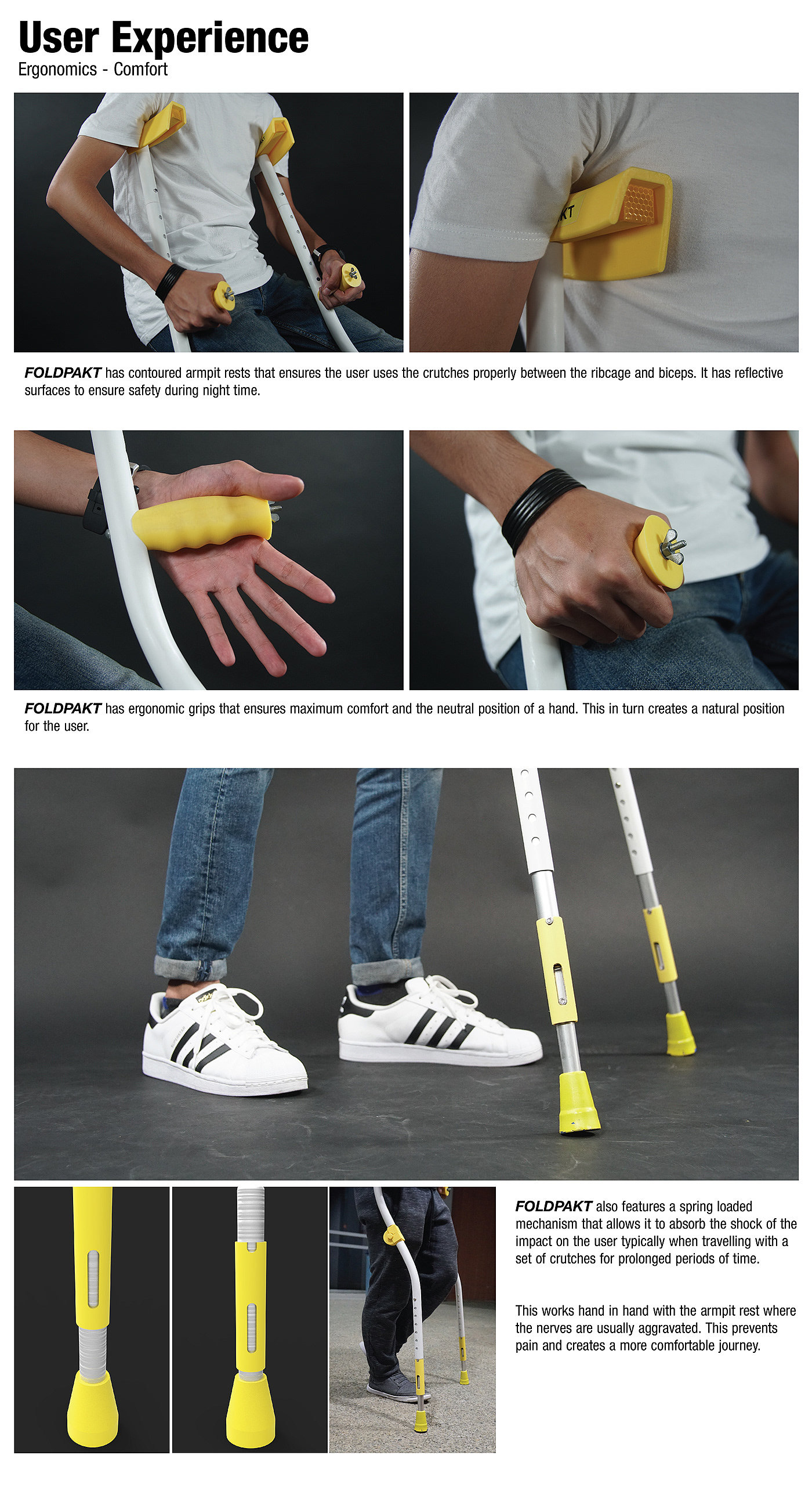 Foldable，a cane，conceptual design，Foldpakt，healthy，