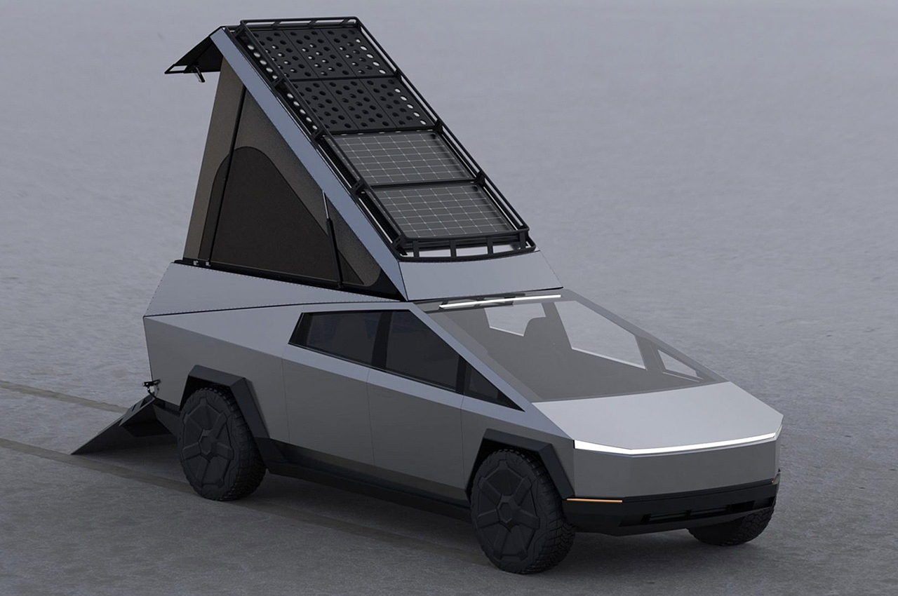 Cybertruck，Travel camper，Space grade materials，Cybecamper，lovers，Tesla，