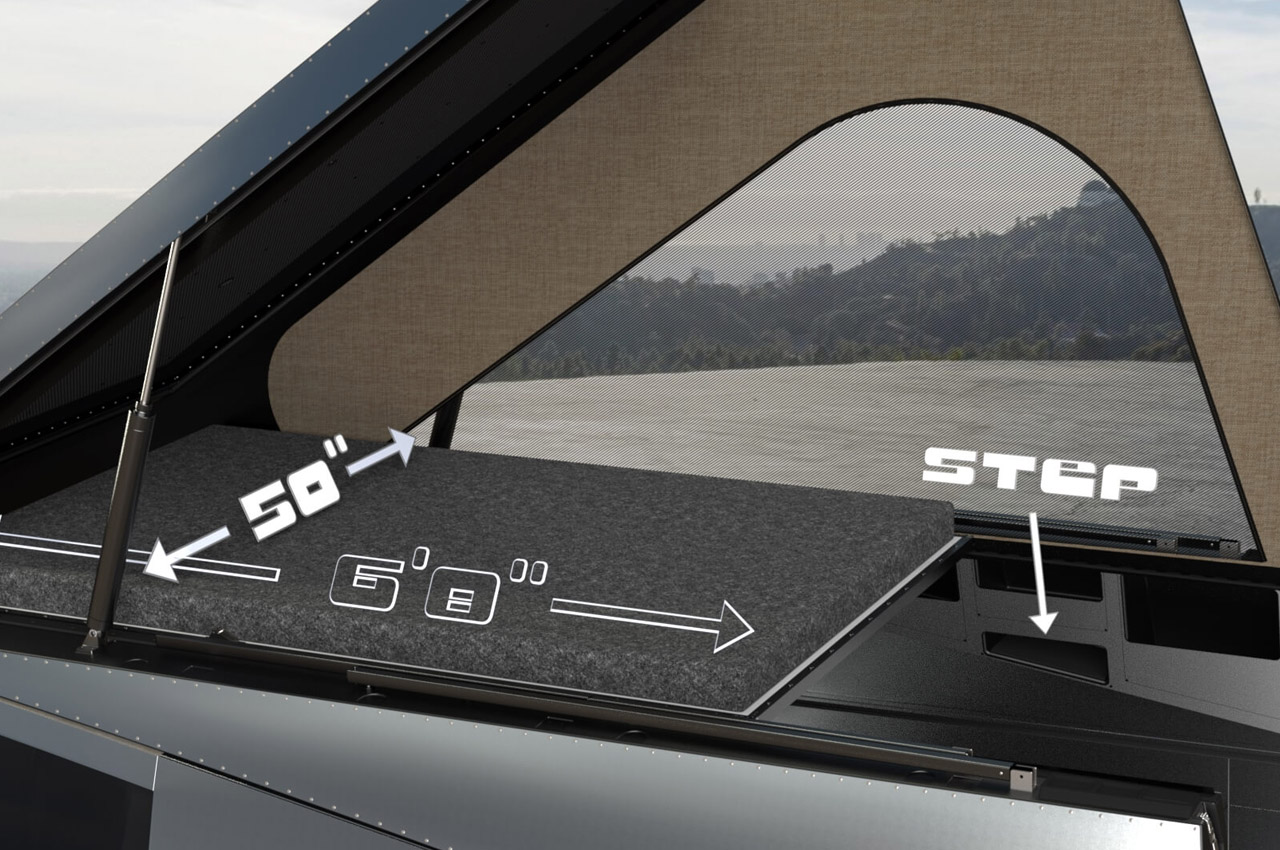 Cybertruck，Travel camper，Space grade materials，Cybecamper，lovers，Tesla，