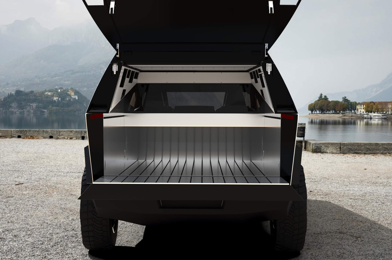 Cybertruck，Travel camper，Space grade materials，Cybecamper，lovers，Tesla，