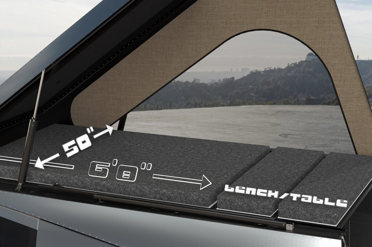 Cybertruck，Travel camper，Space grade materials，Cybecamper，lovers，Tesla，