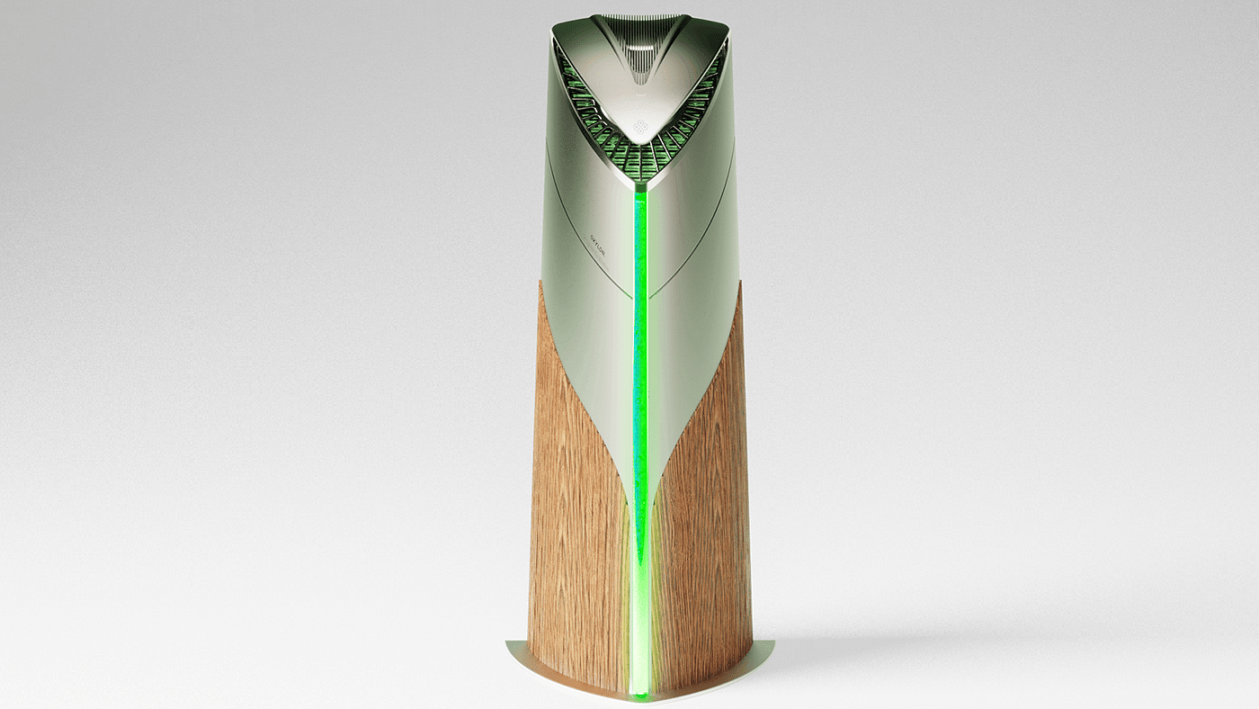 air cleaner，product design，3D visualization，Natural inspiration，Render，