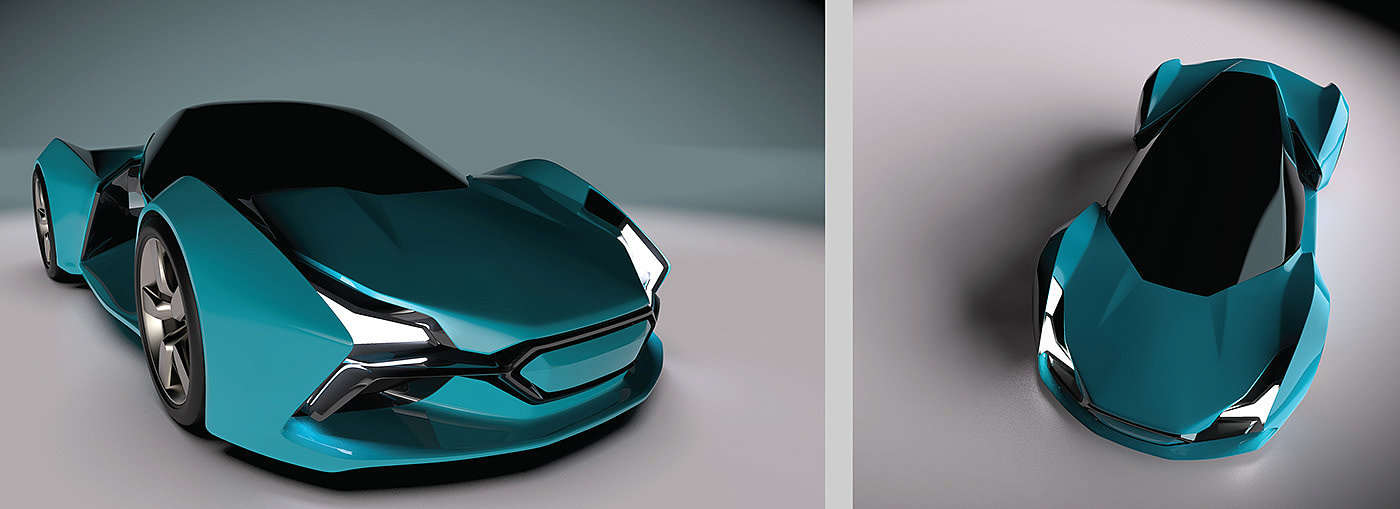 Honda，3d，concept，Automobile design，