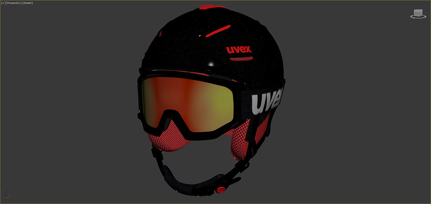 头盔，护目镜，滑雪，红色，