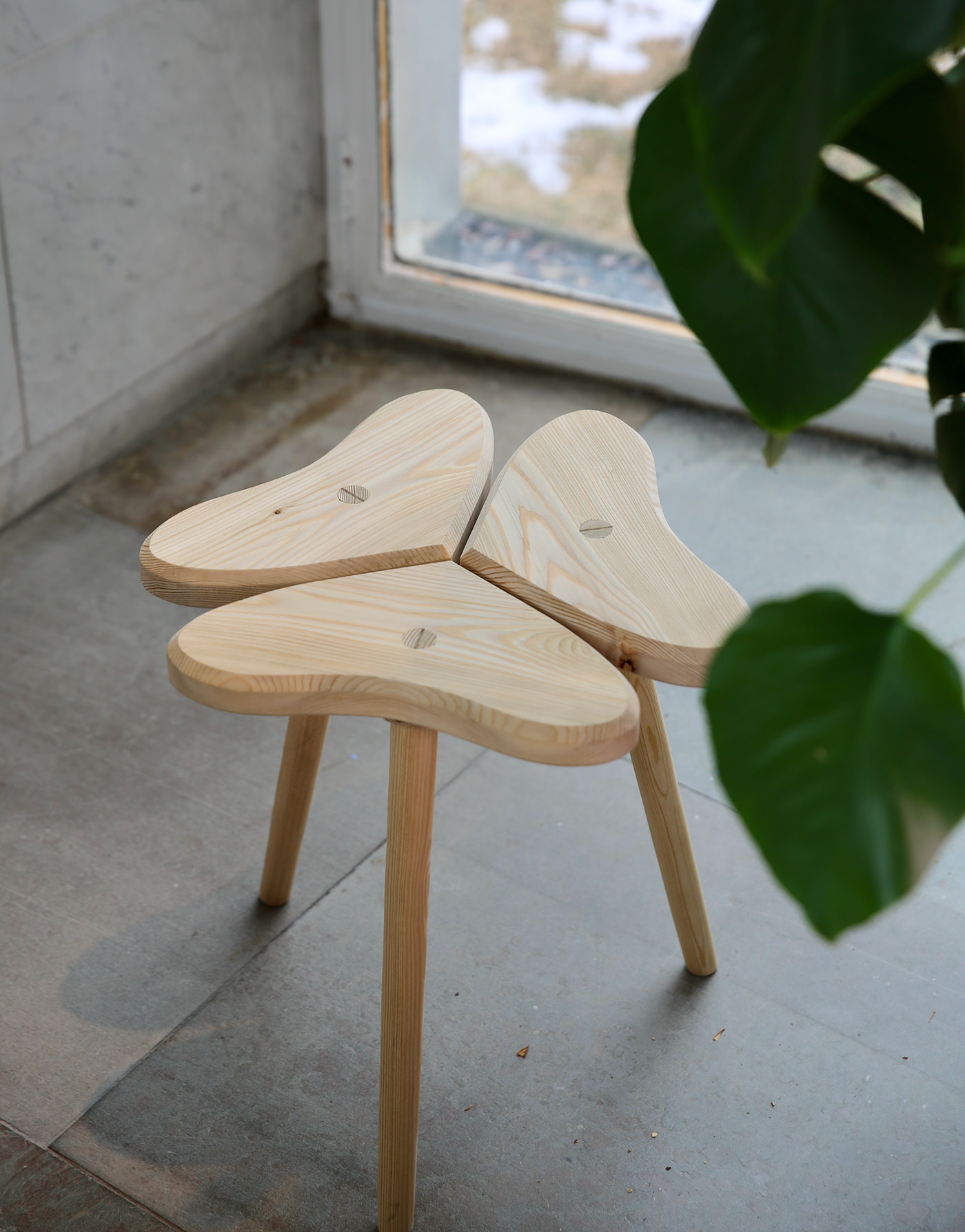 Clover，Sauna stool，love，comfortable，