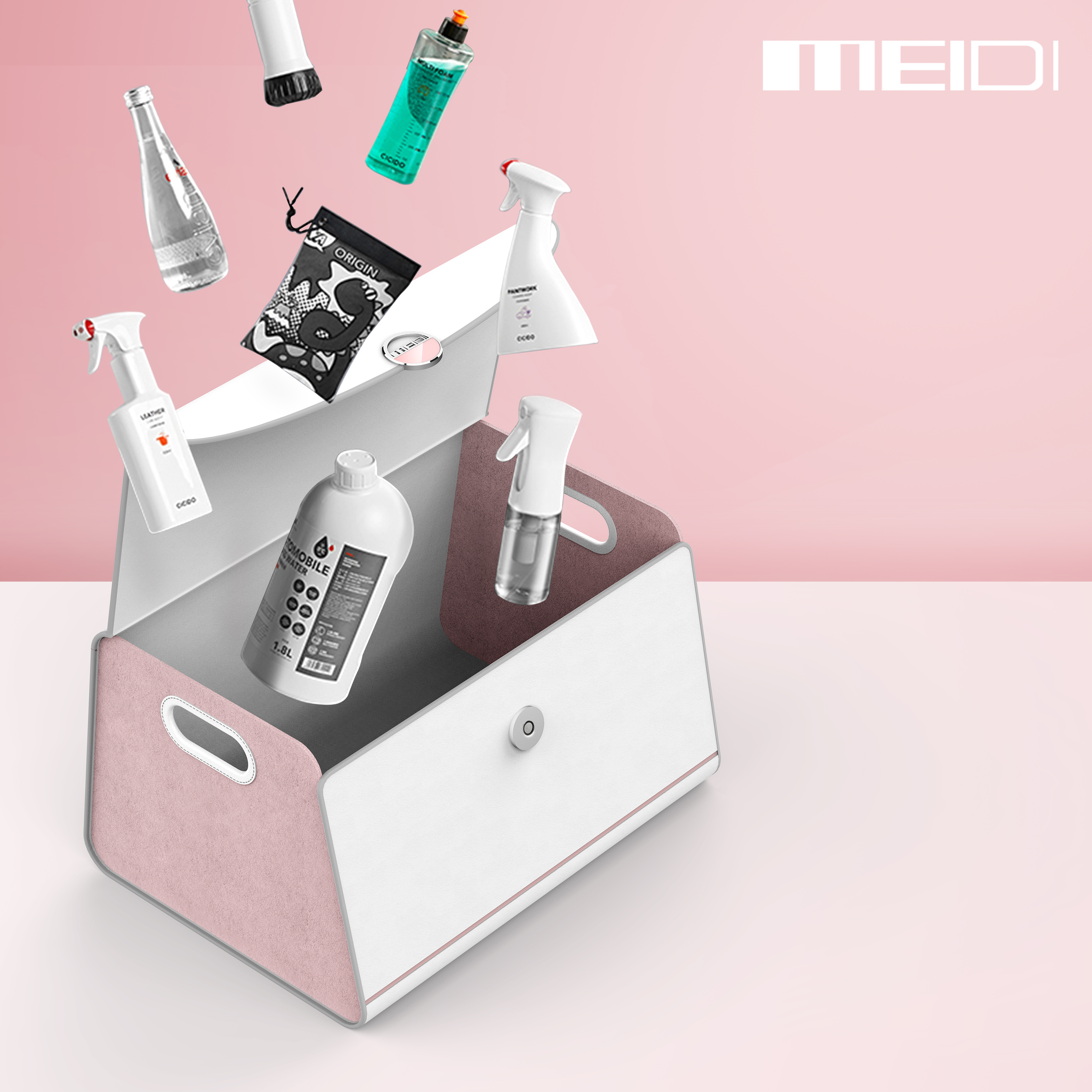 Meidi brand, car storage box design，