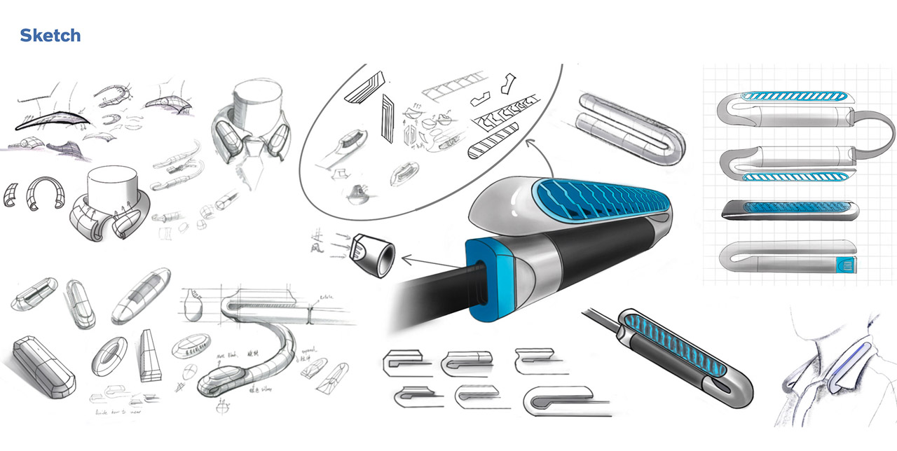 Wearable ，Portable，air conditioner，product design，