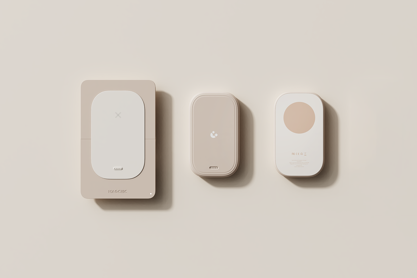 Thought design，3C products，portable battery，Wireless charging，