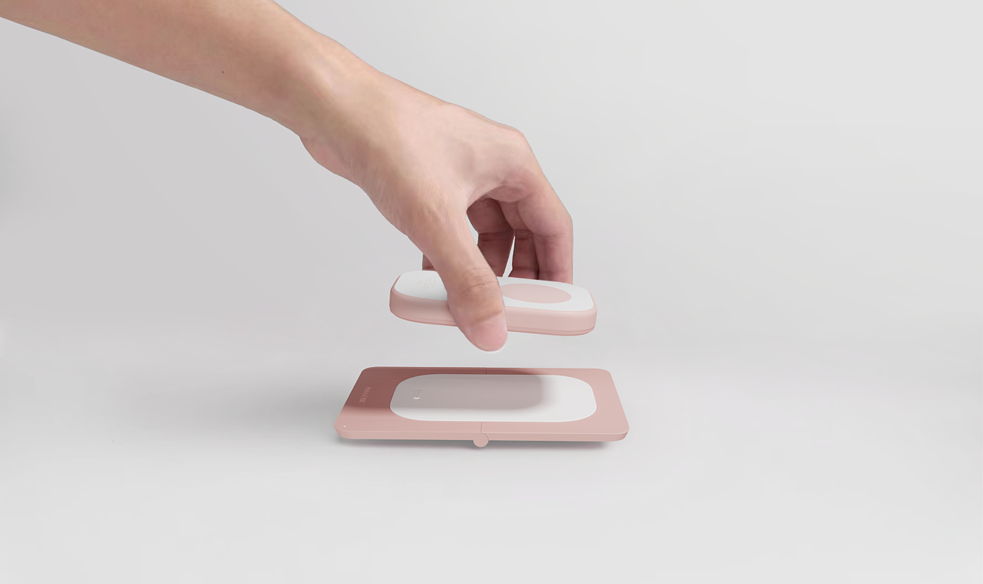 Thought design，3C products，portable battery，Wireless charging，