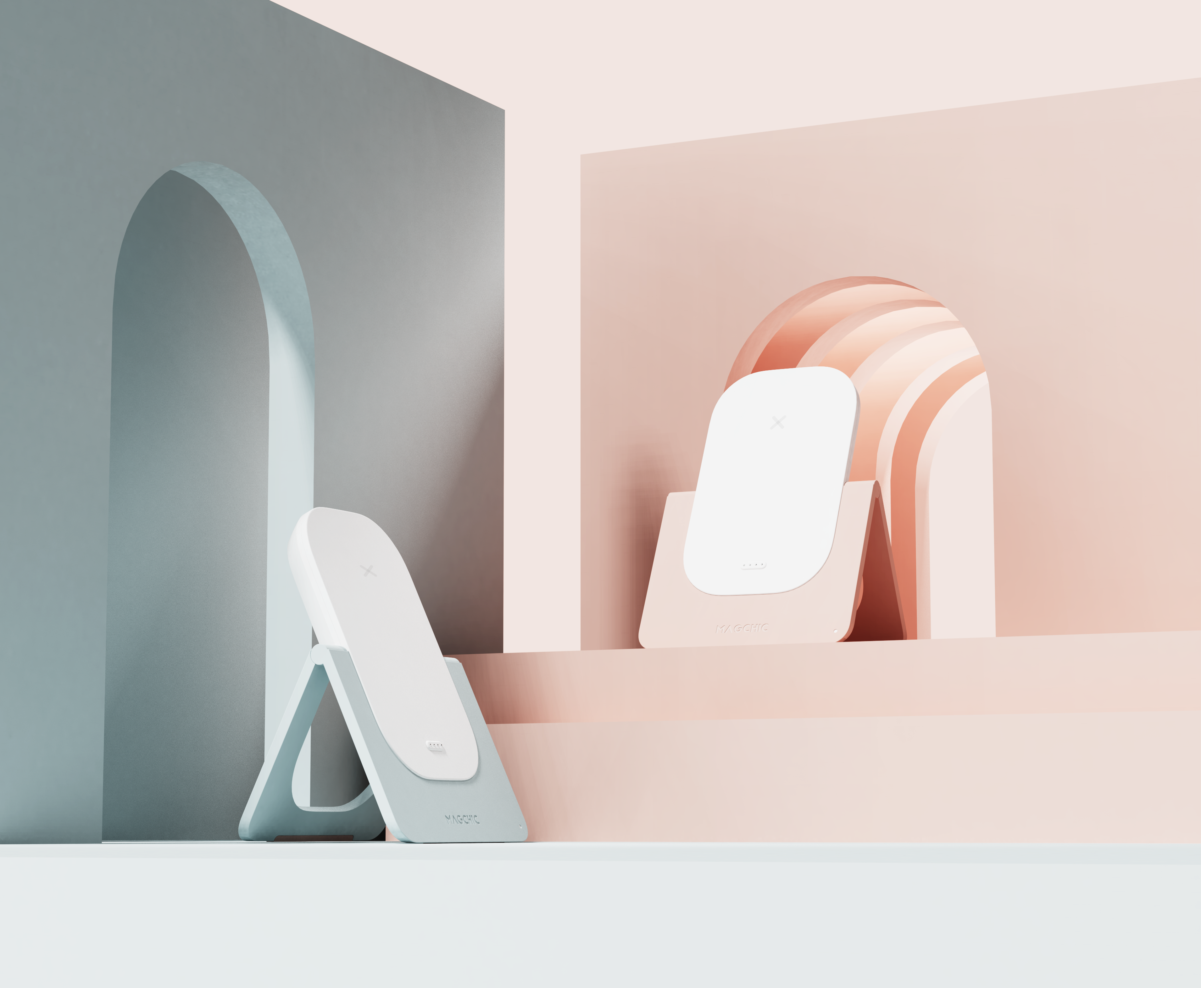 Thought design，3C products，portable battery，Wireless charging，