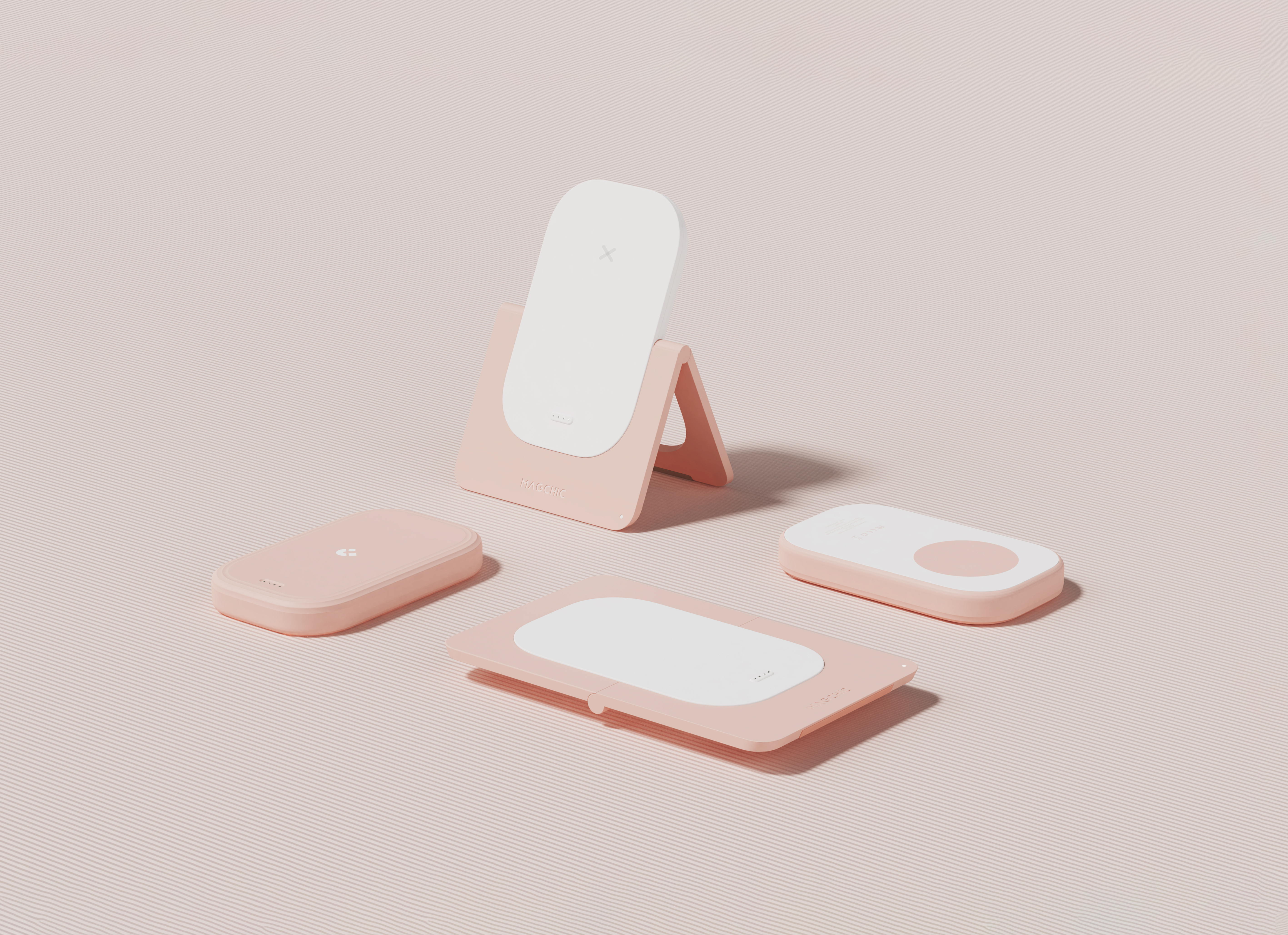 Thought design，3C products，portable battery，Wireless charging，