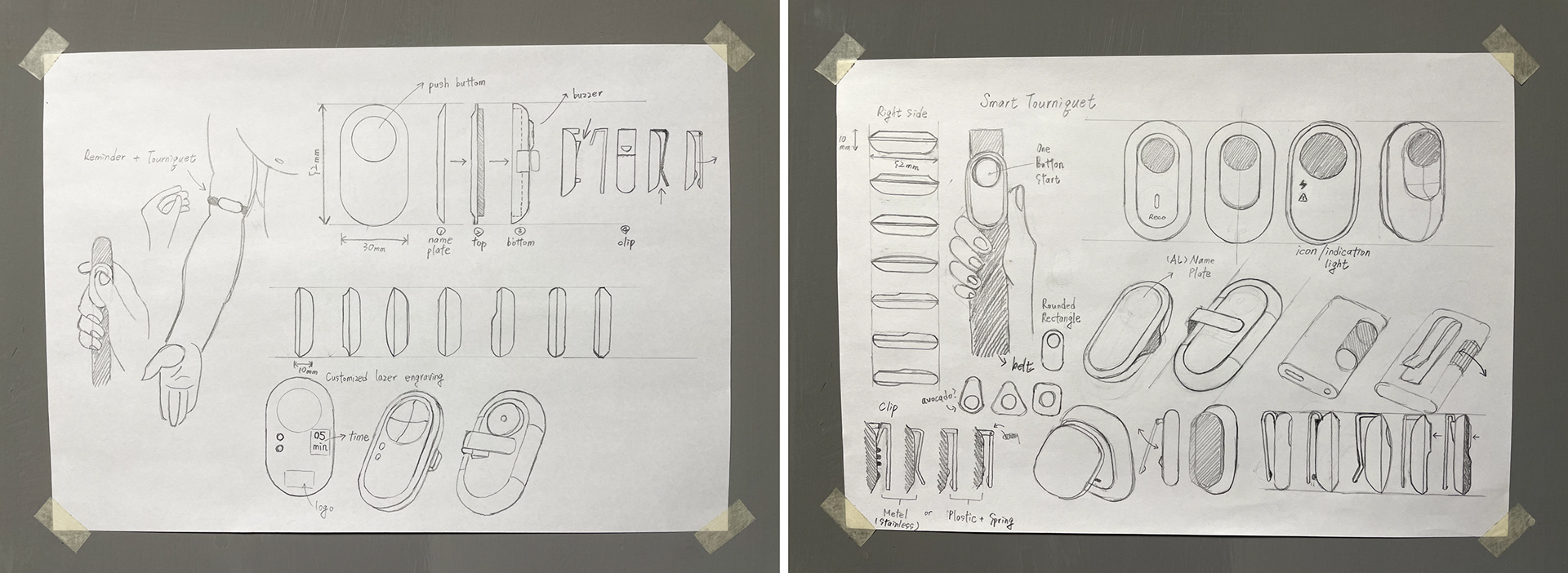 Intelligent tourniquet，product design，Ryan Lin，Portable operation，Anti-touch design，low cost，