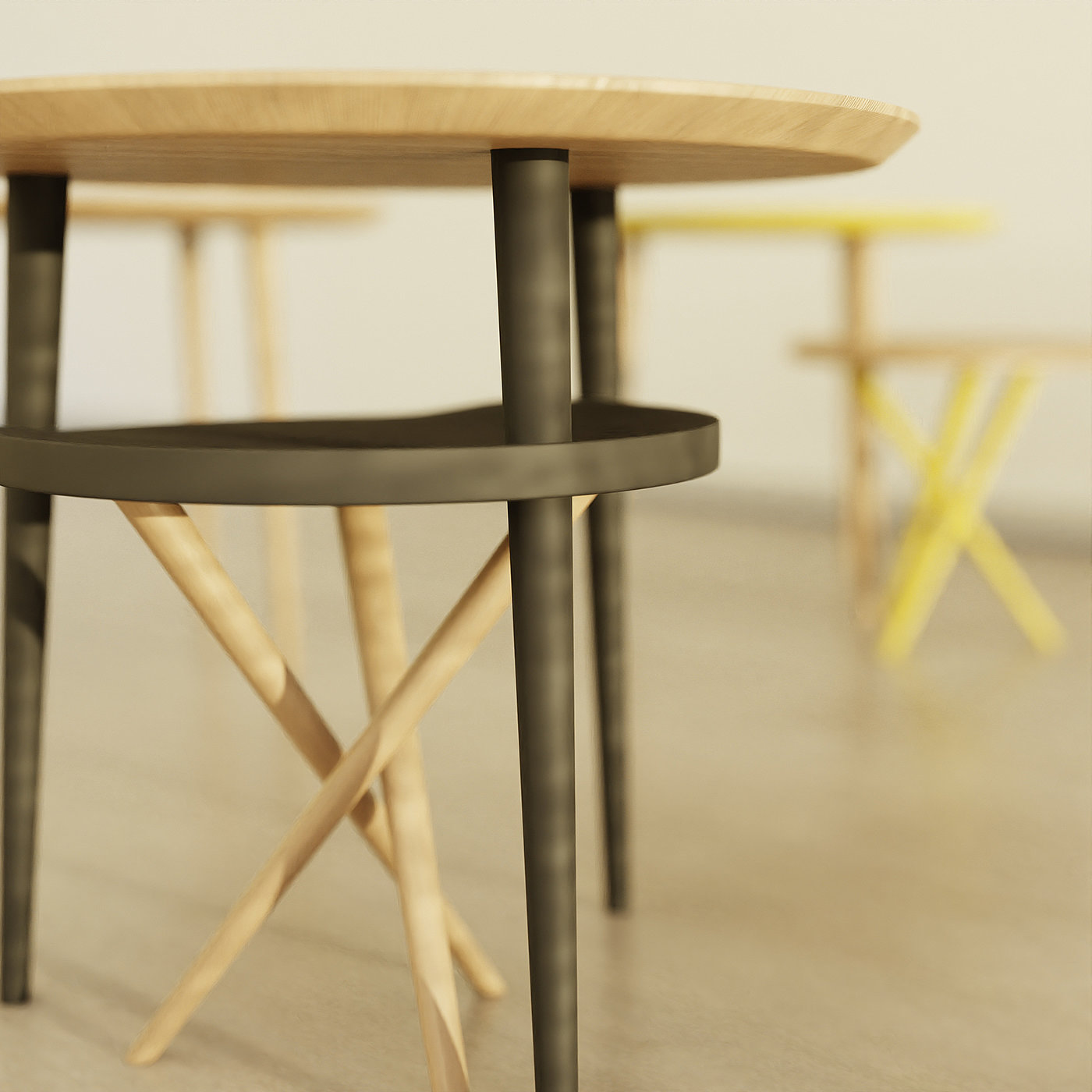 BLENDER，Table，furniture，product design，Minimalism，