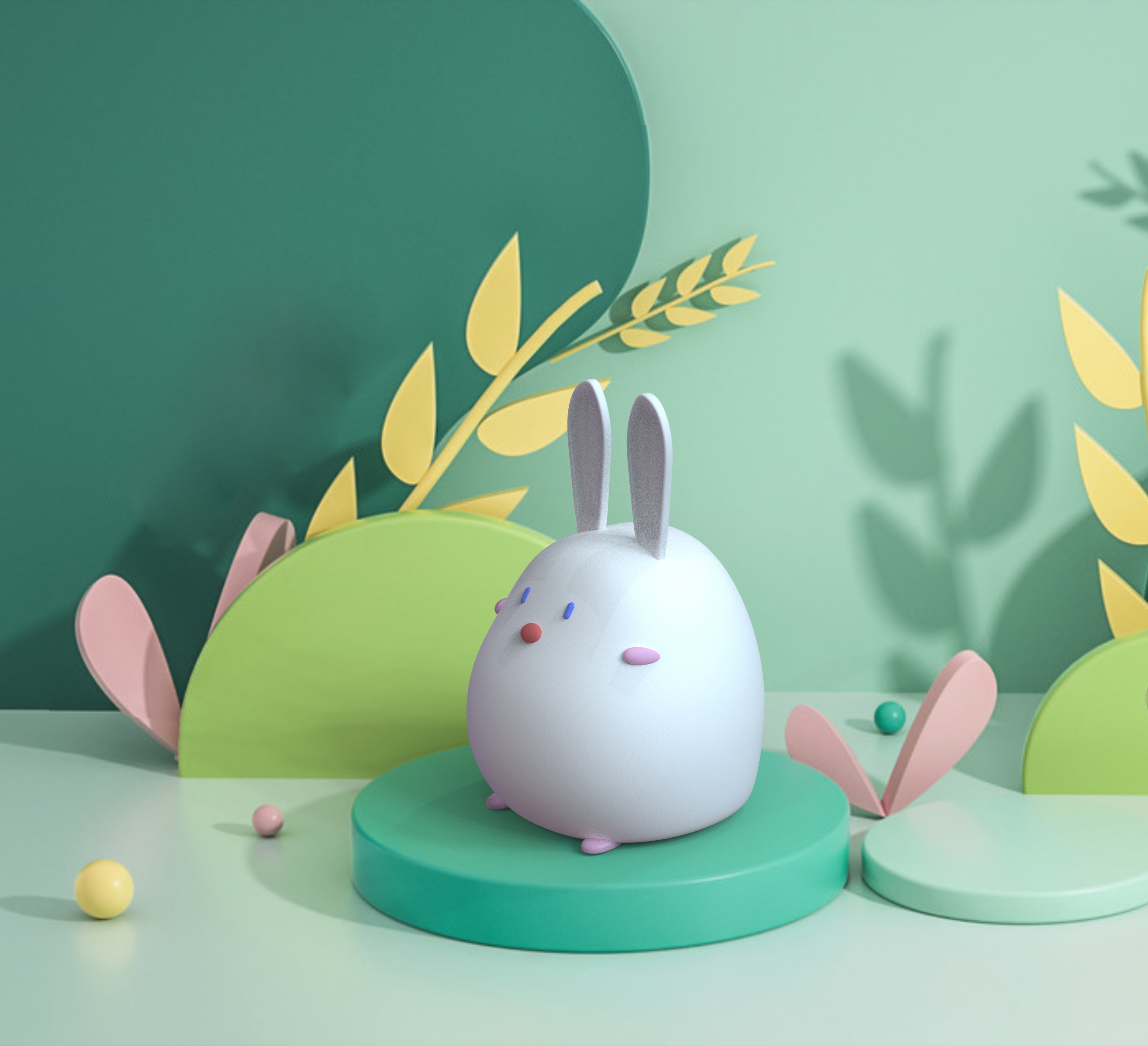 According to the rabbit morphology extraction in the design,，