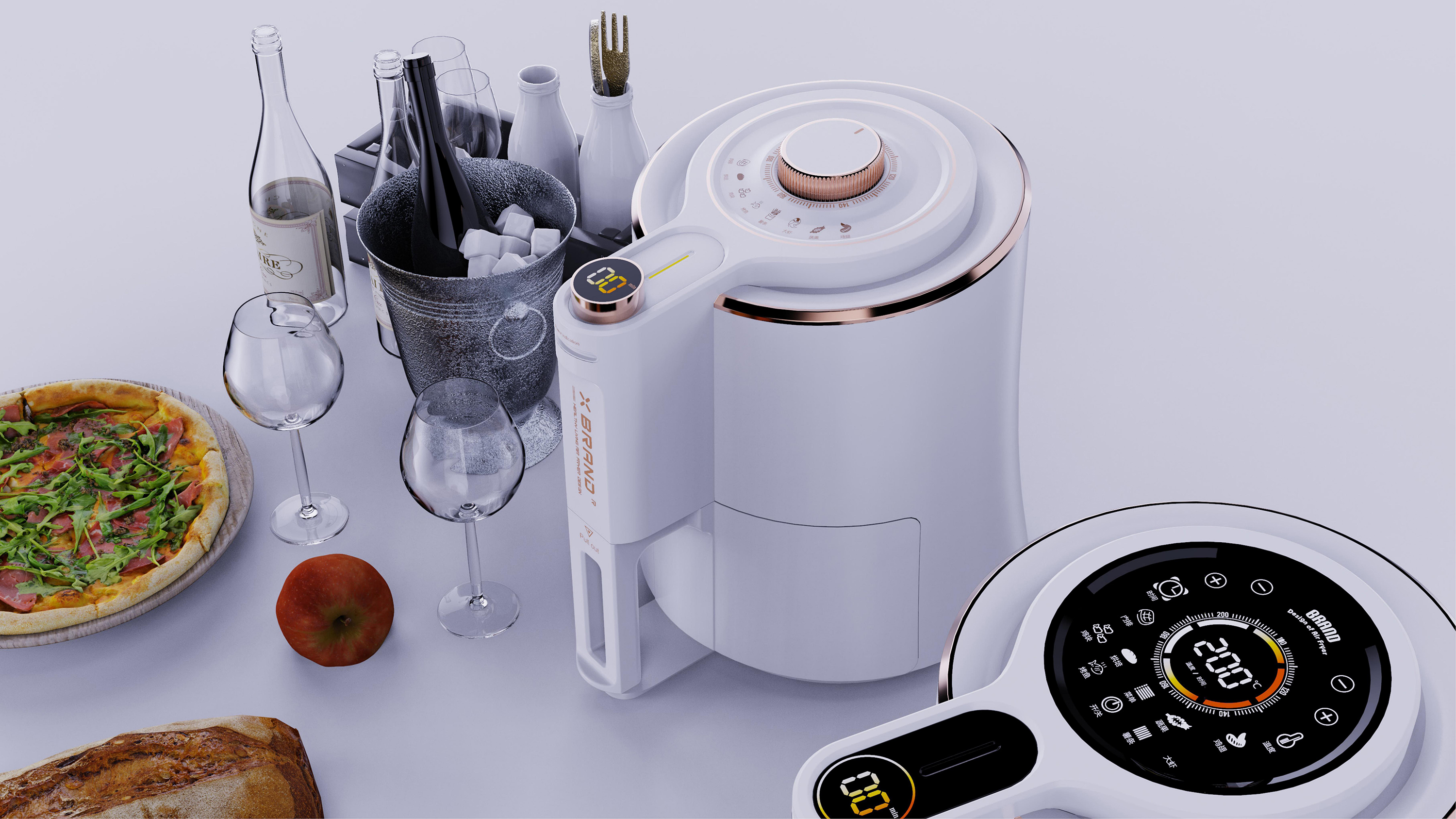 Air fryer，Kitchen artifact，