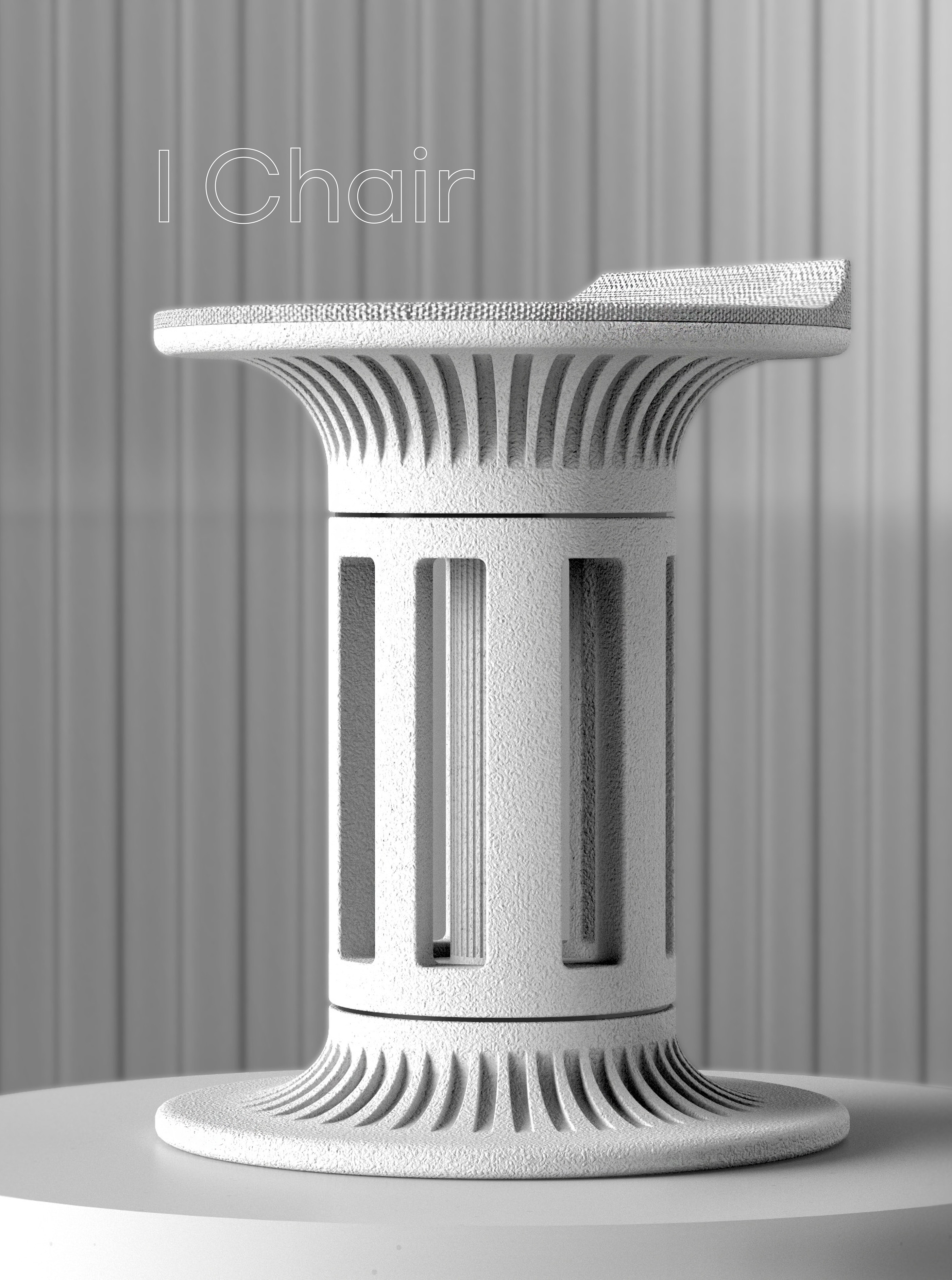 3D model，chair，furniture，industrial design，modern，tool，Render，