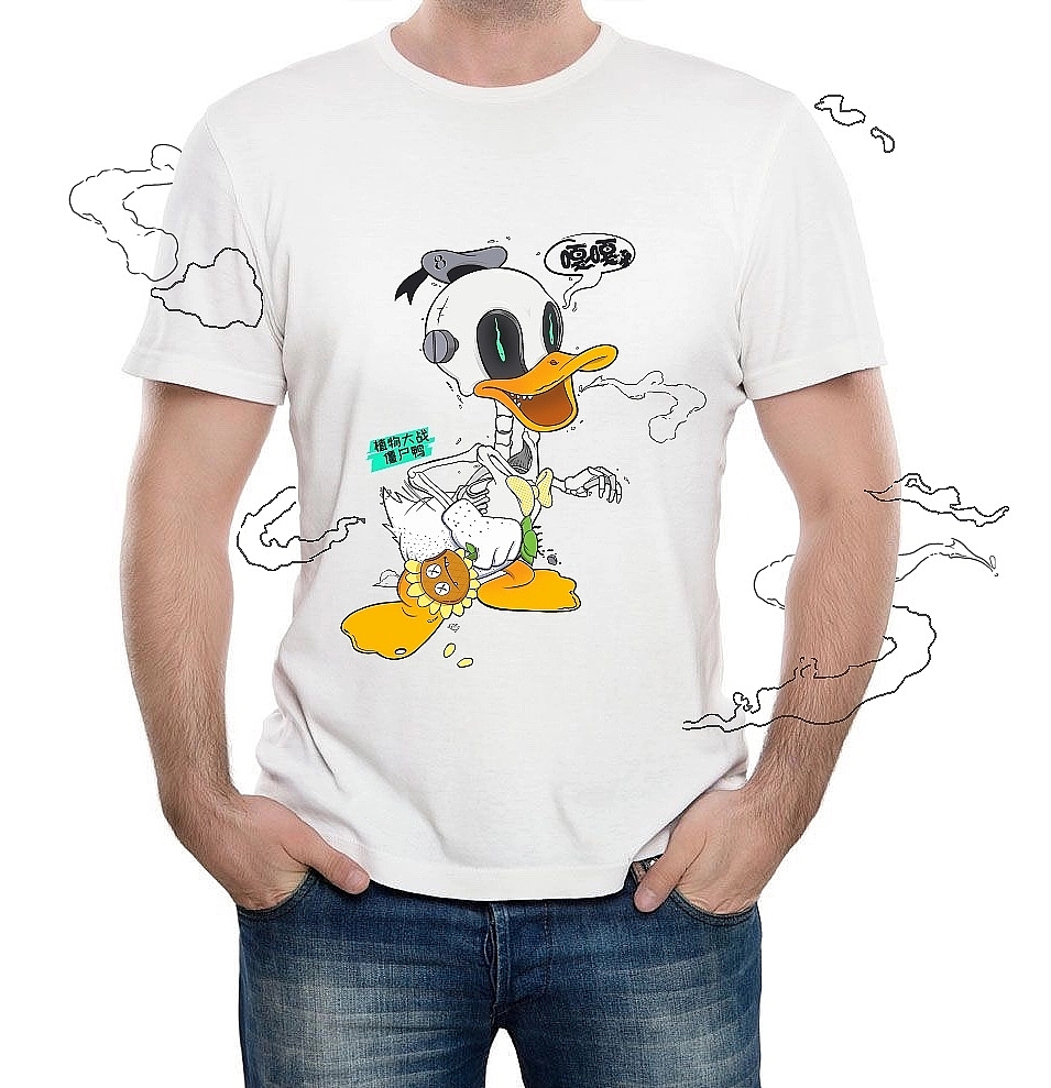 Mickey Mouse，Donald Duck，Illustration，Graffiti，Tide play，