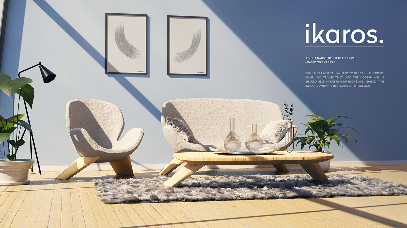 Furniture combination，sustainable，chair，