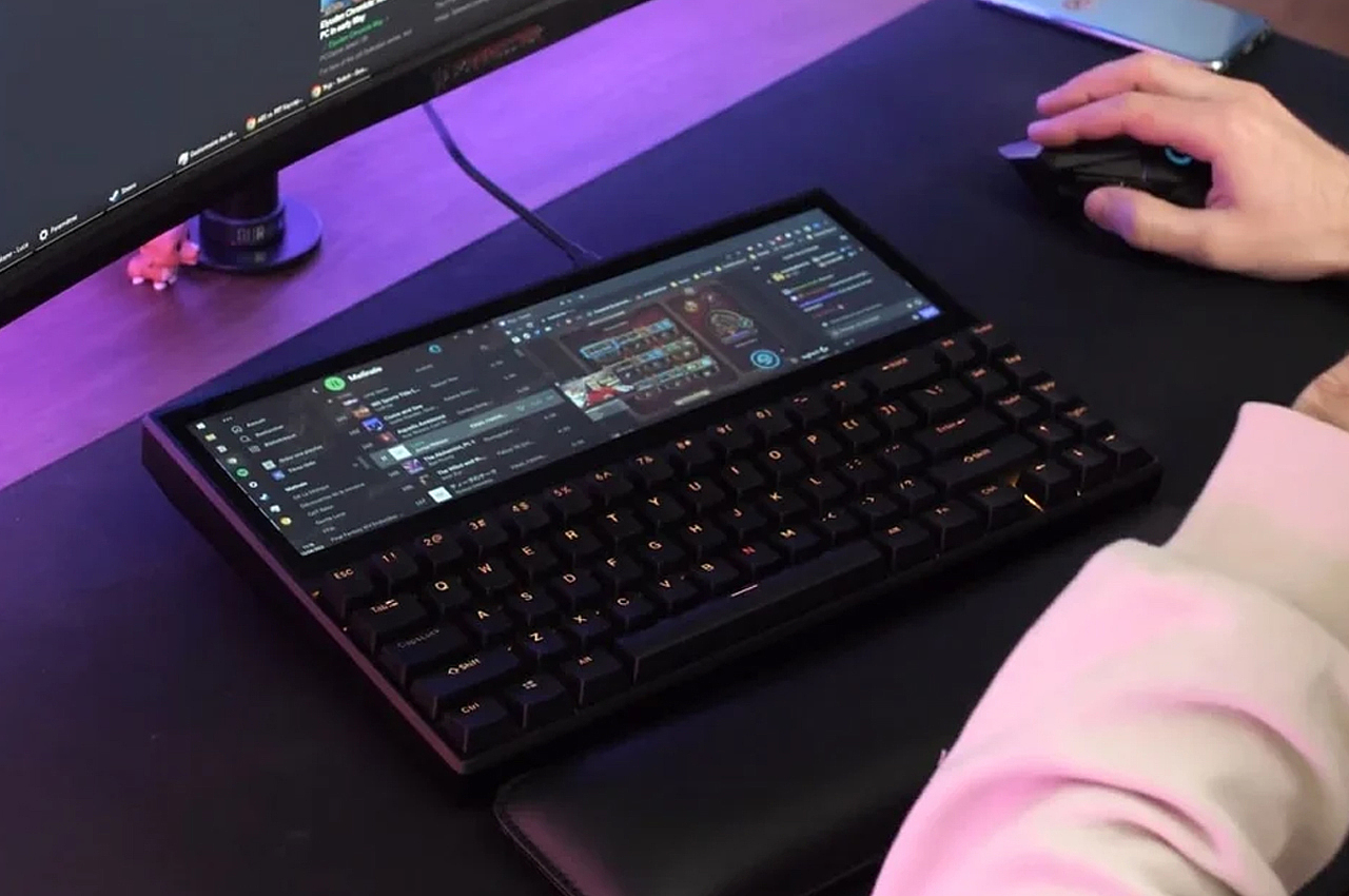 机械键盘，触摸屏，多功能，