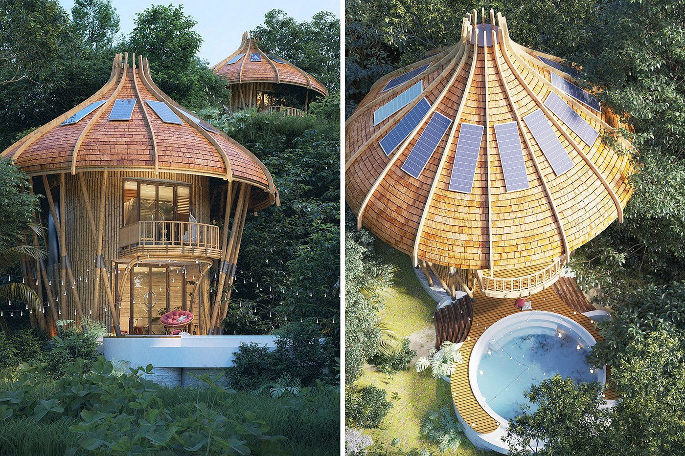 Design，Mushroom，villa，residence，