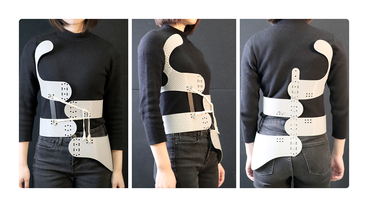 Scoliosis brace，teenagers，product design，industrial design，design，healthy，