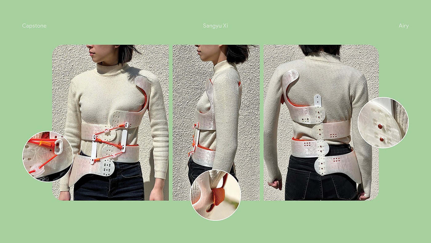 Scoliosis brace，teenagers，product design，industrial design，design，healthy，