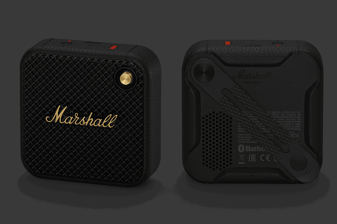 marshall，便携式，耐用性，可持续设计，蓝牙扬声器，产品设计，