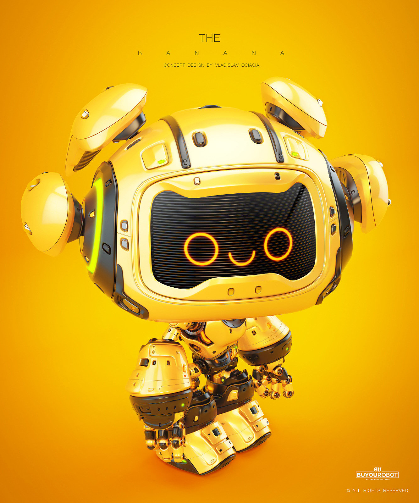 Vladislav Ociacia，Banana robot，BANANA bot，product design，Intelligent products，