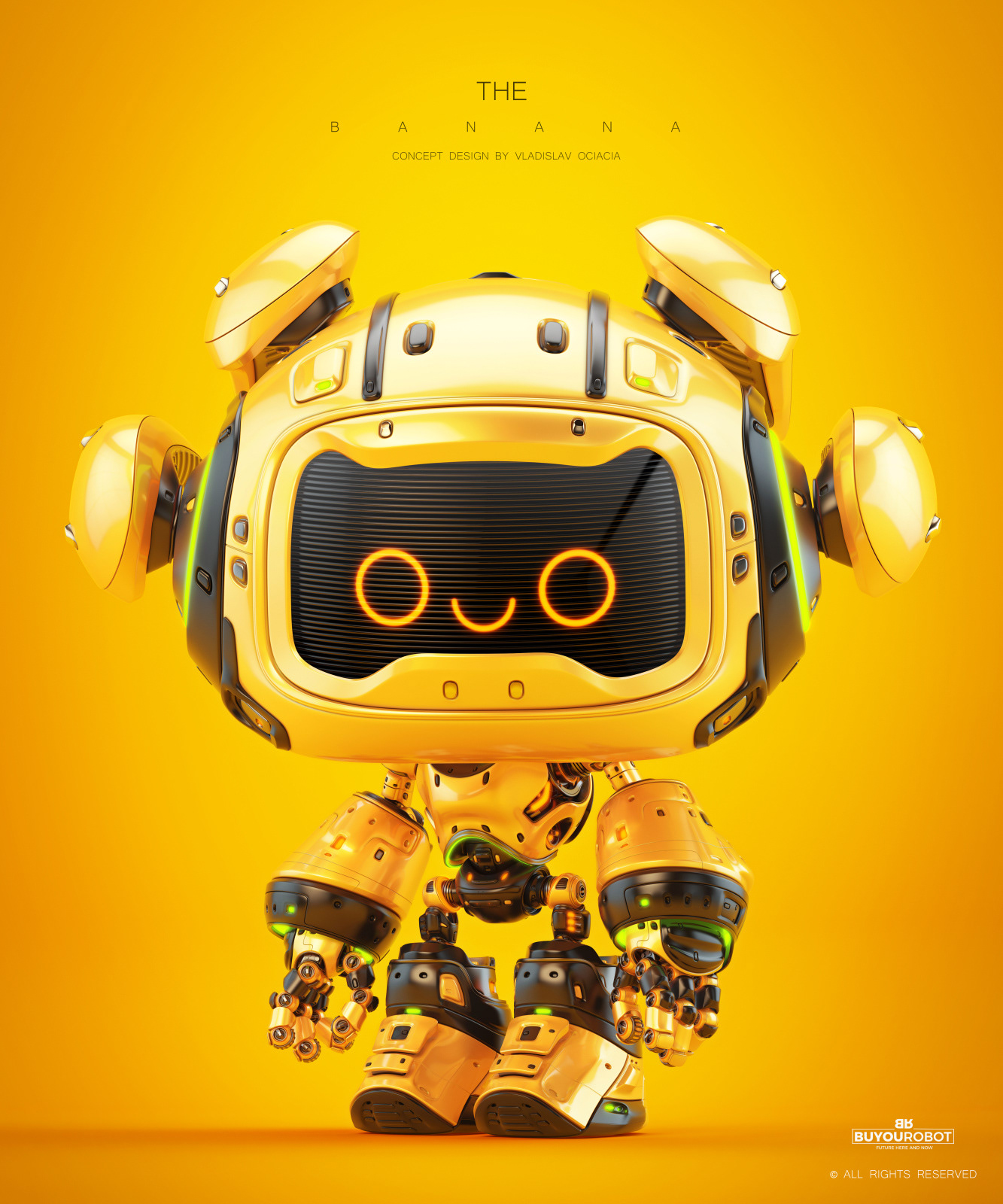 Vladislav Ociacia，Banana robot，BANANA bot，product design，Intelligent products，