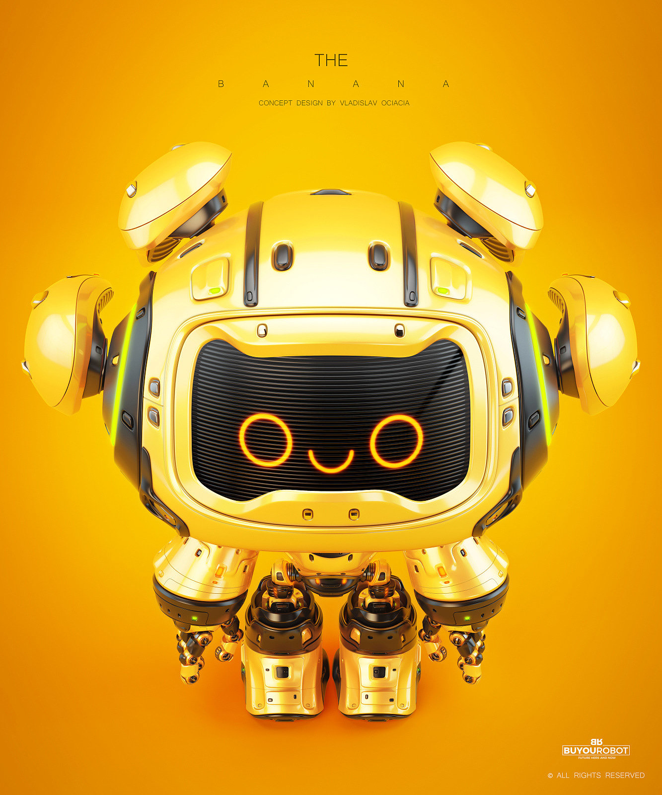 Vladislav Ociacia，Banana robot，BANANA bot，product design，Intelligent products，