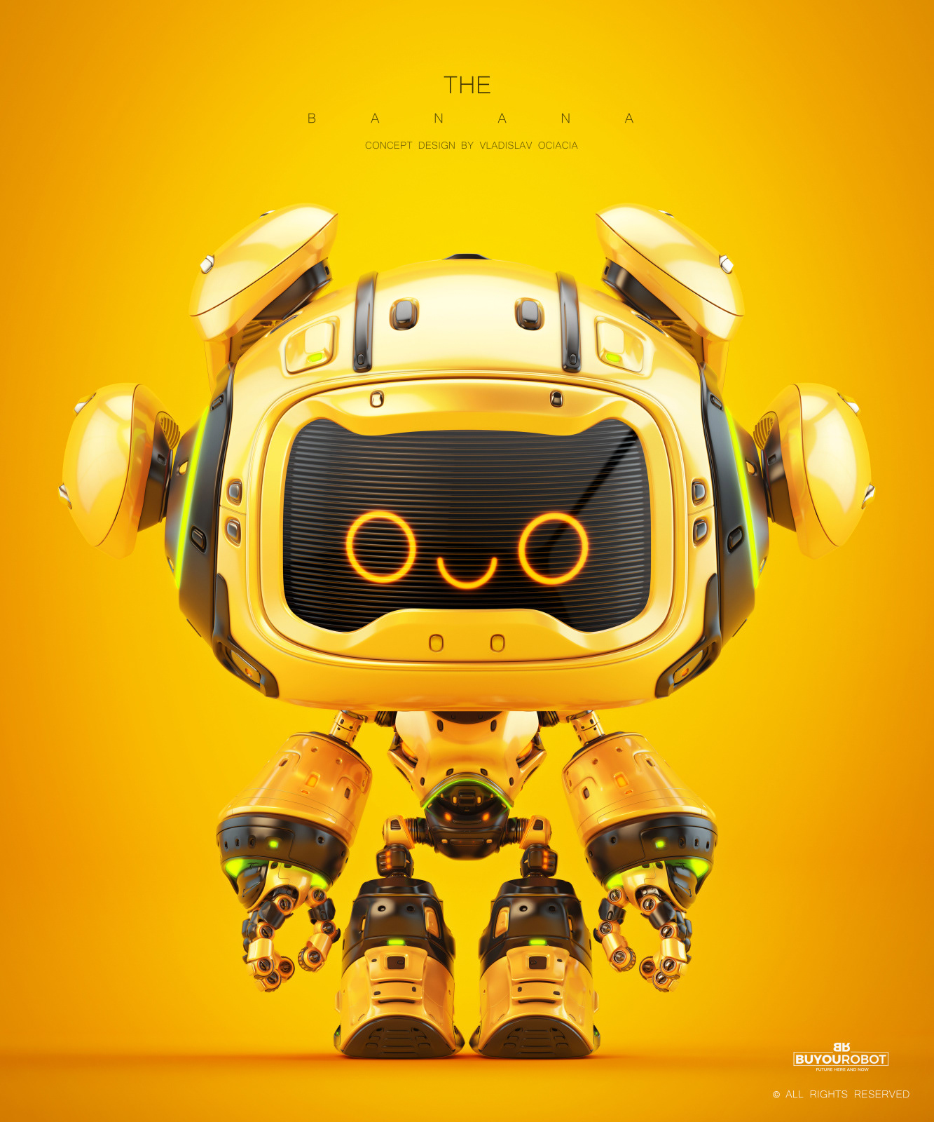 Vladislav Ociacia，Banana robot，BANANA bot，product design，Intelligent products，