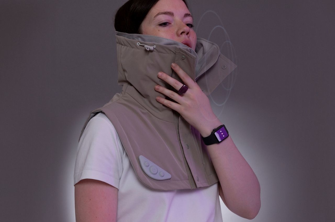 Maria Rybina，Smart collar，product design，Mobile phone can be connected，V-Lap Fabric，VOL，