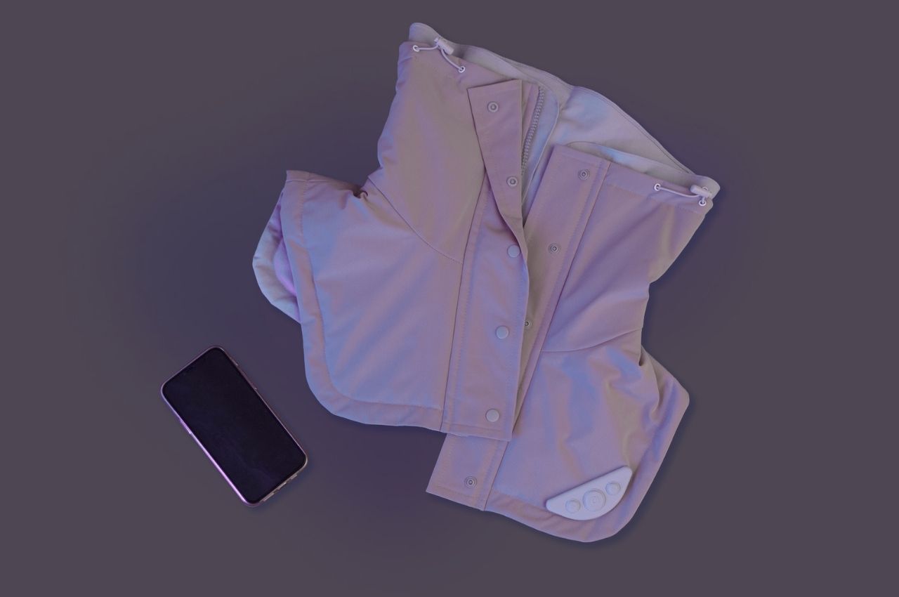 Maria Rybina，Smart collar，product design，Mobile phone can be connected，V-Lap Fabric，VOL，