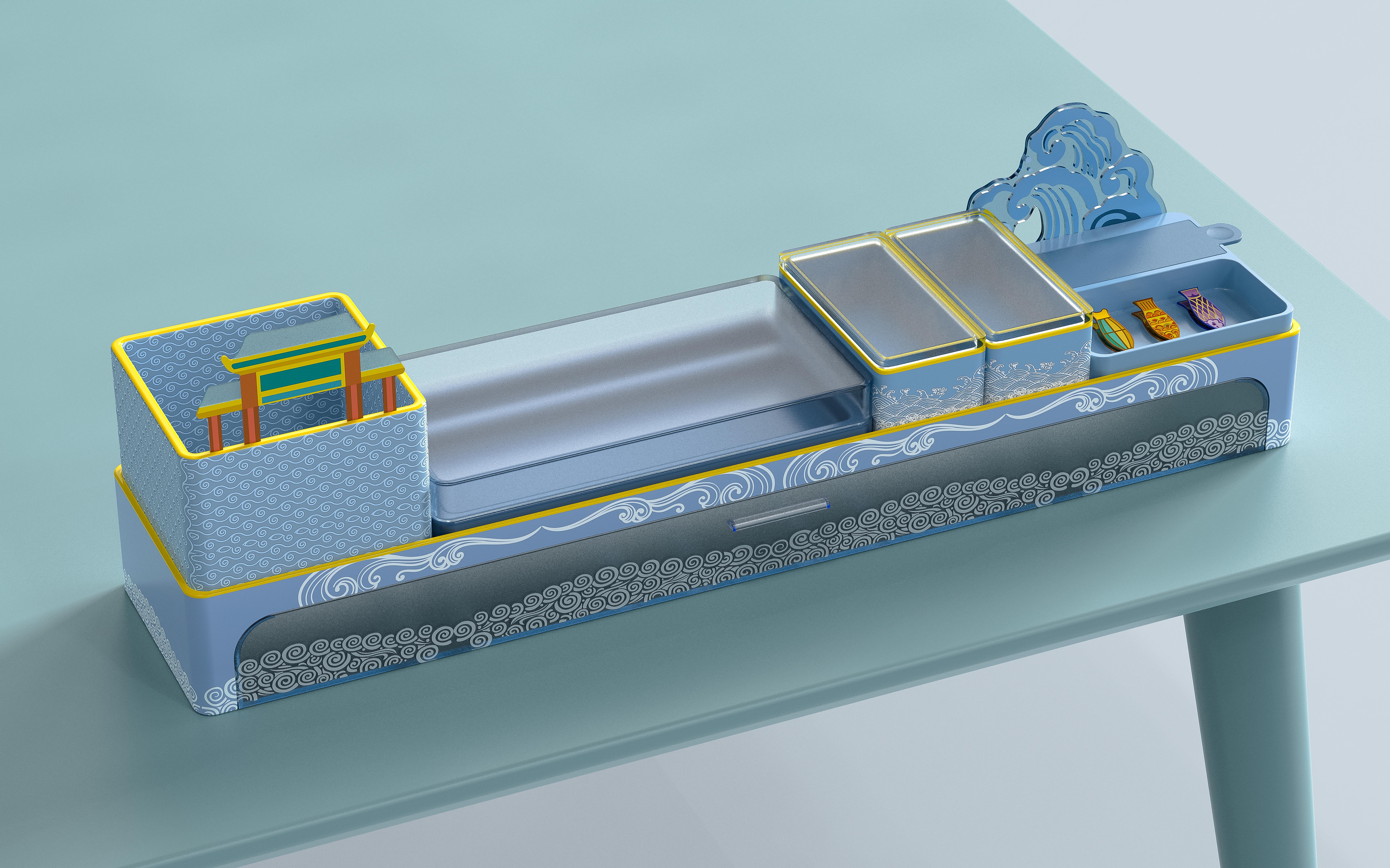 Wenbo Wenchuang Design，Cultural and creative products，Office cultural creation，Cultural and creative design，Fishing lamp culture，