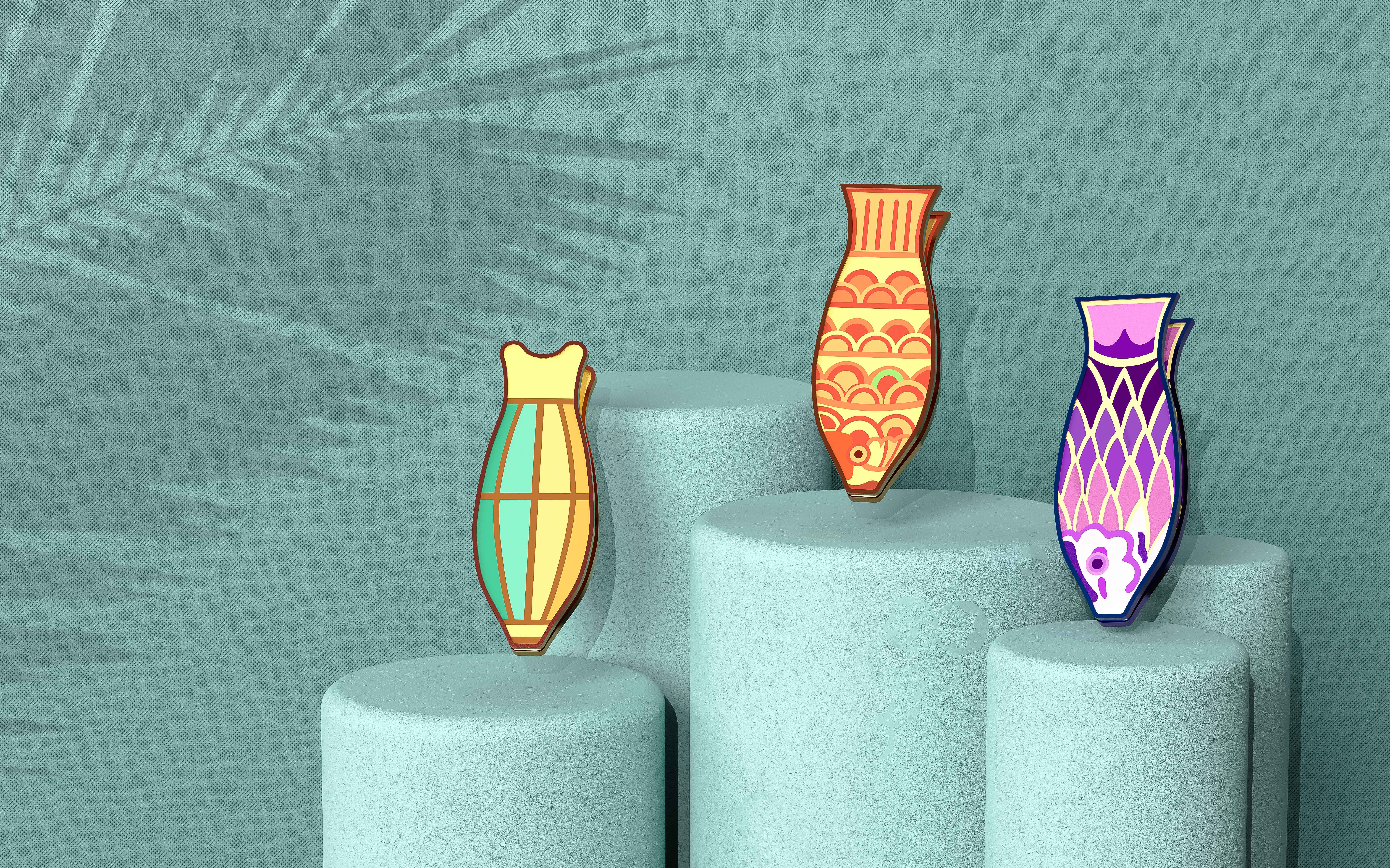 Wenbo Wenchuang Design，Cultural and creative products，Office cultural creation，Cultural and creative design，Fishing lamp culture，