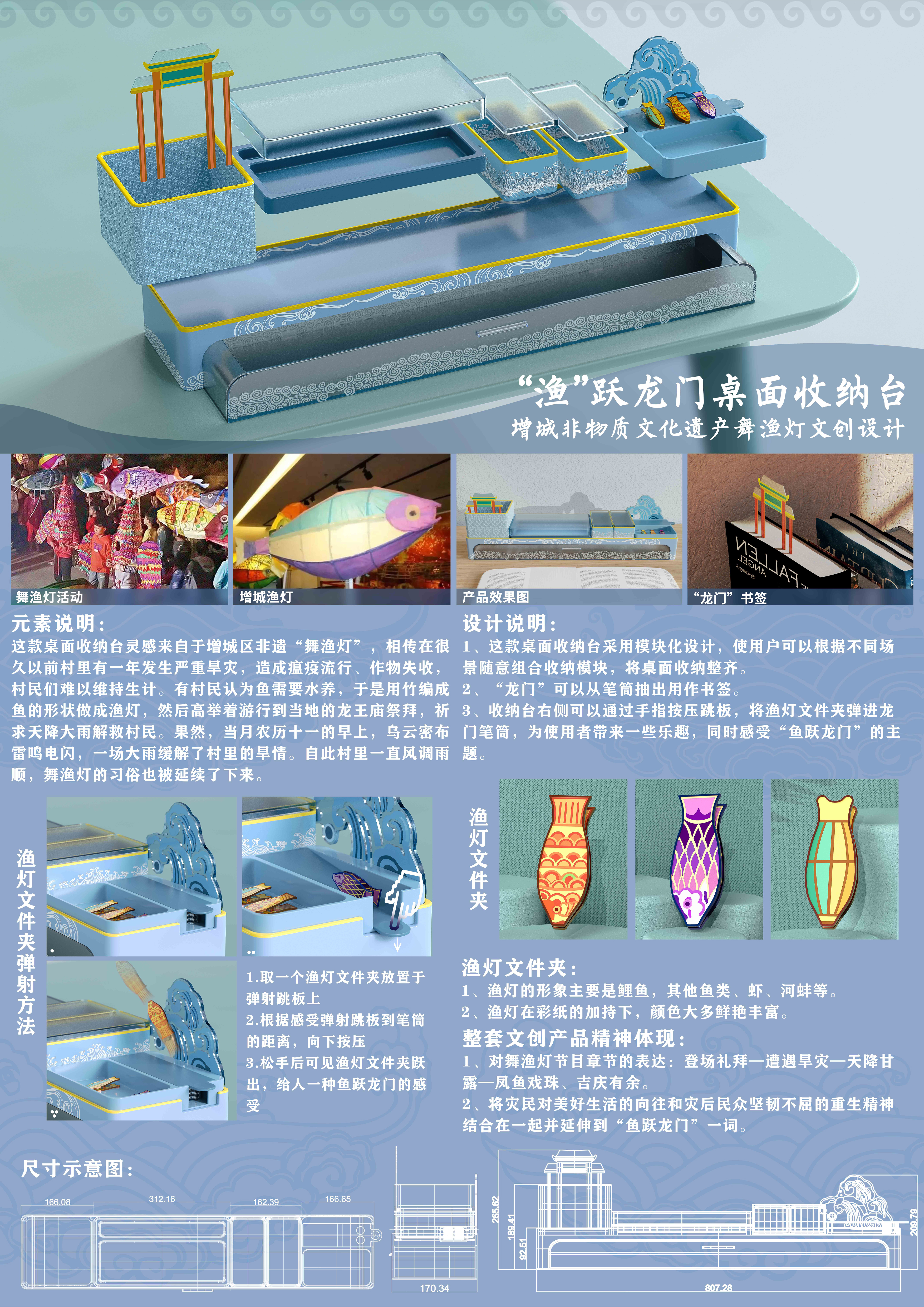 Wenbo Wenchuang Design，Cultural and creative products，Office cultural creation，Cultural and creative design，Fishing lamp culture，