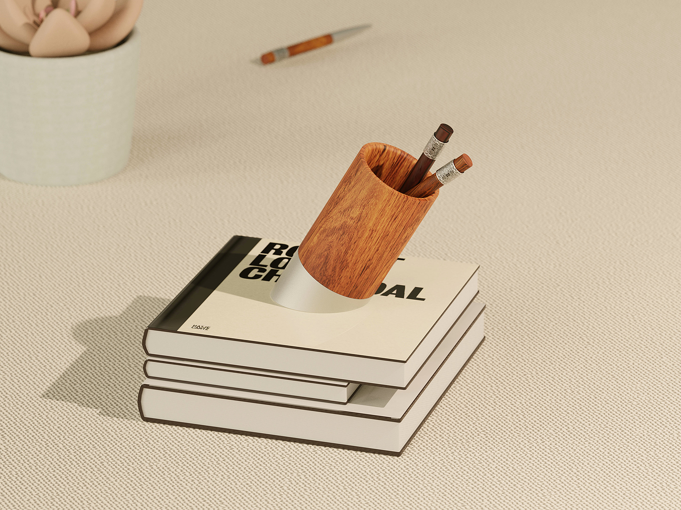 pen container，Tilted pen container，stainless steel，Wood rosewood walnut，product design，Wen Chuang，Cultural and creative products，