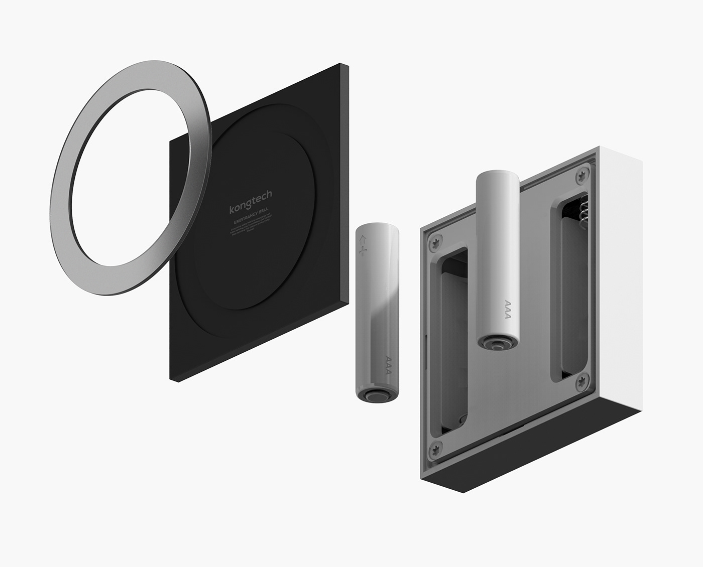 kongtech design，product design，industrial design，Home Emergency Bell System，