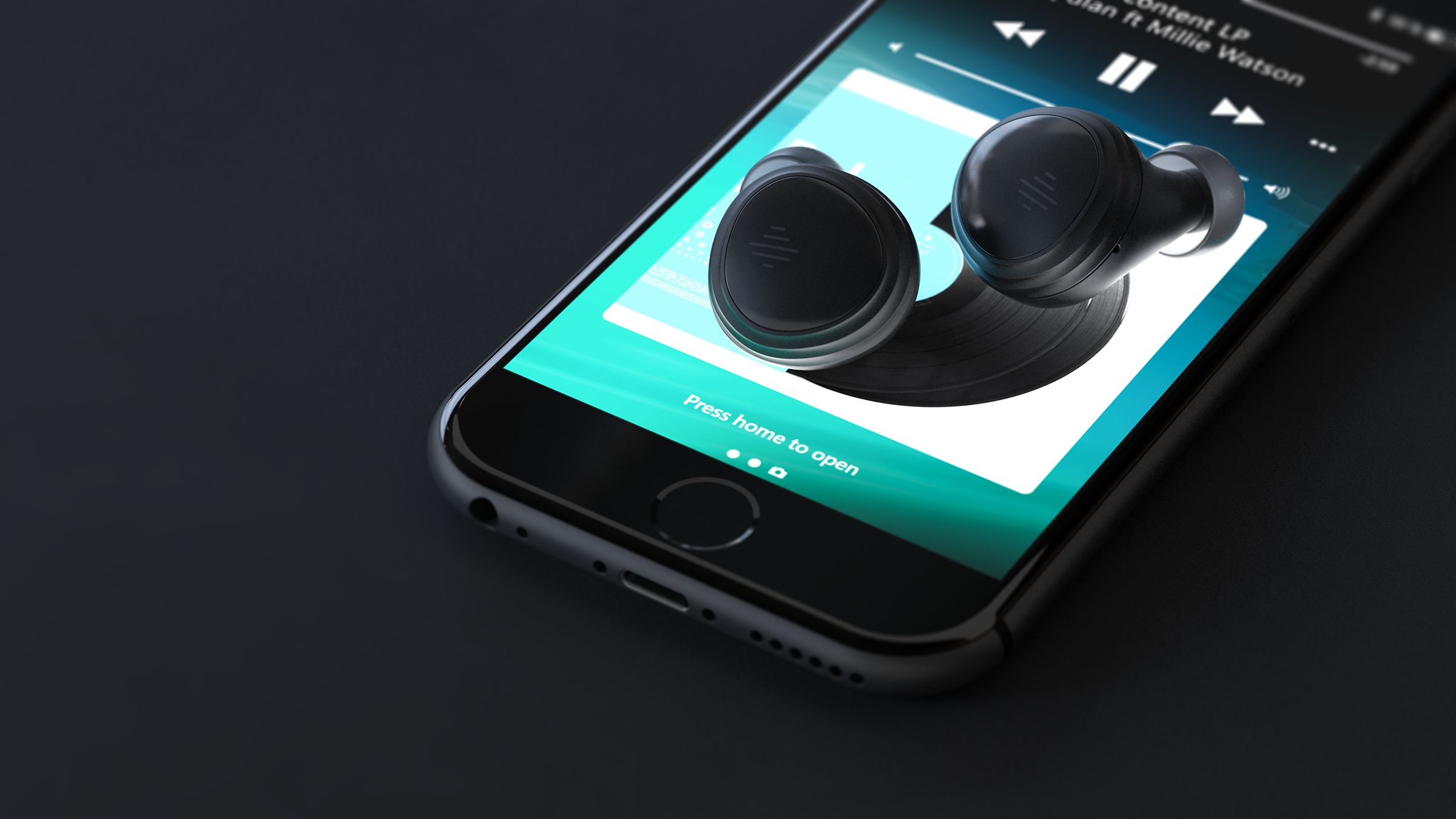 3C products，Wireless headset，packing，industrial design，New creation，Render，mobile phone，tws，