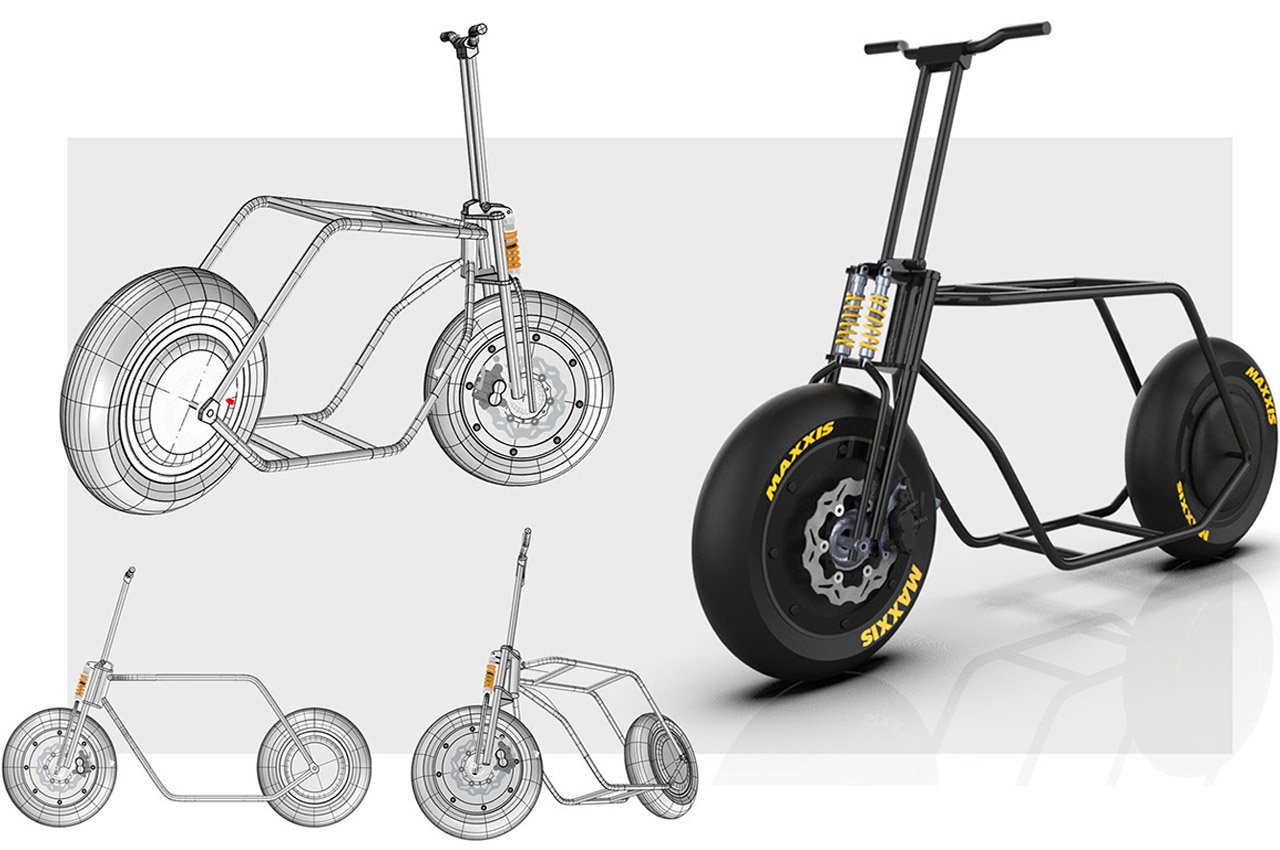 Fajar Ismail，Solar power supply，product design，Urban scooter，fashion，stellar，