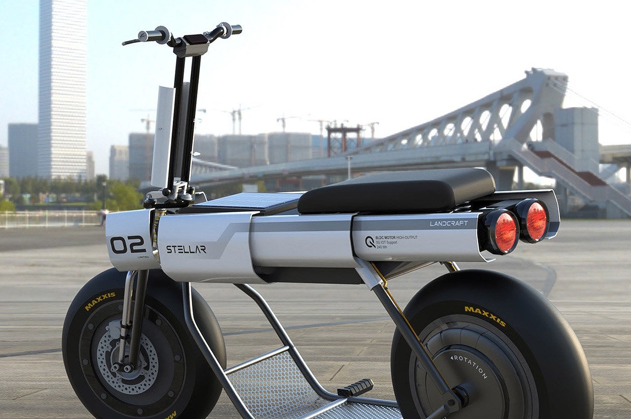 Fajar Ismail，Solar power supply，product design，Urban scooter，fashion，stellar，