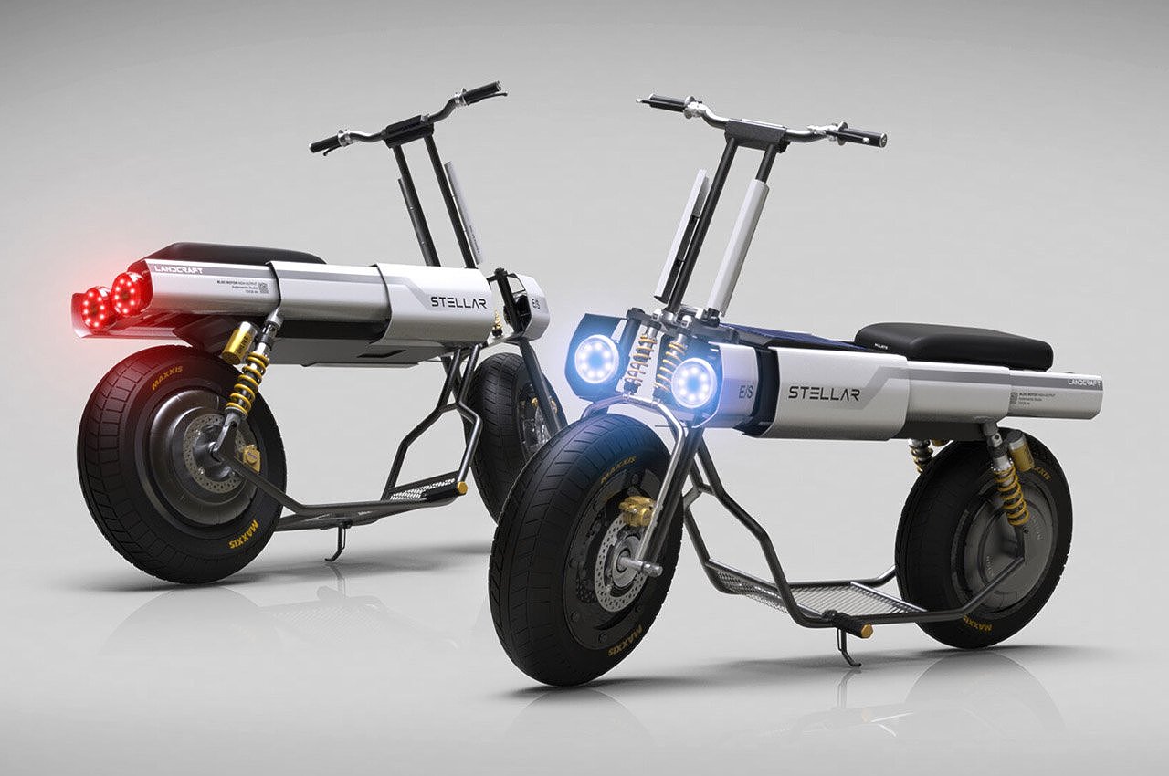 Fajar Ismail，Solar power supply，product design，Urban scooter，fashion，stellar，