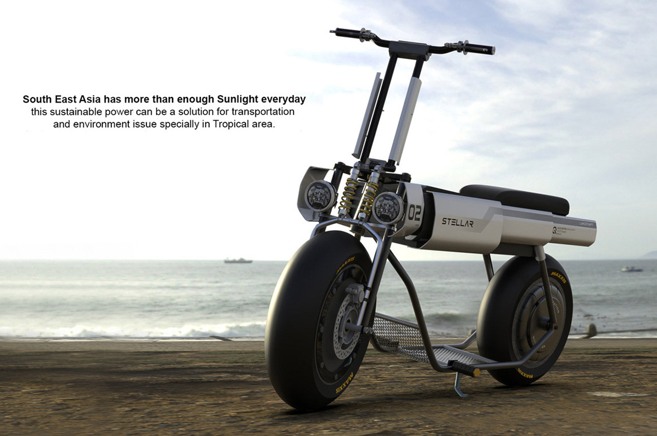 Fajar Ismail，Solar power supply，product design，Urban scooter，fashion，stellar，