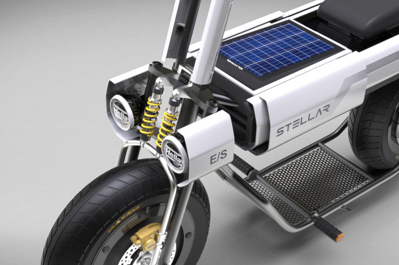 Fajar Ismail，Solar power supply，product design，Urban scooter，fashion，stellar，