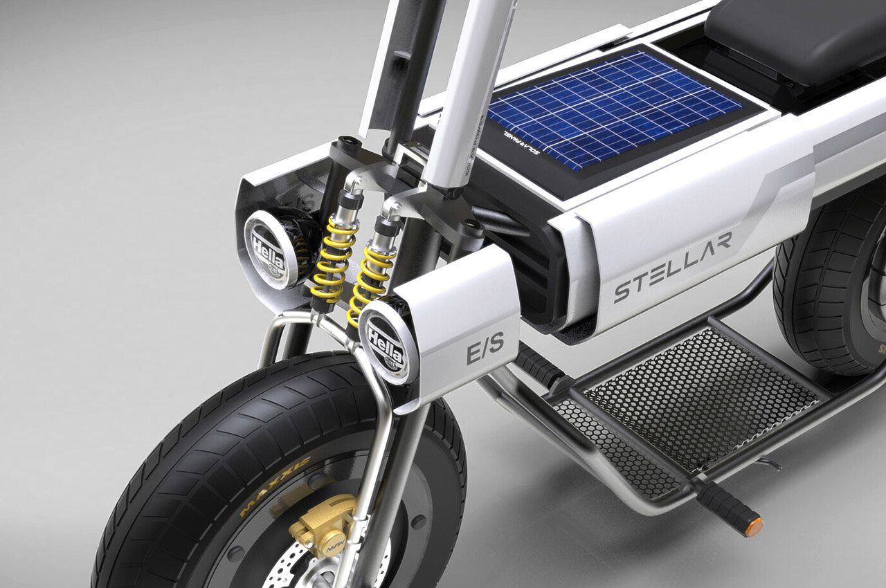 Fajar Ismail，Solar power supply，product design，Urban scooter，fashion，stellar，