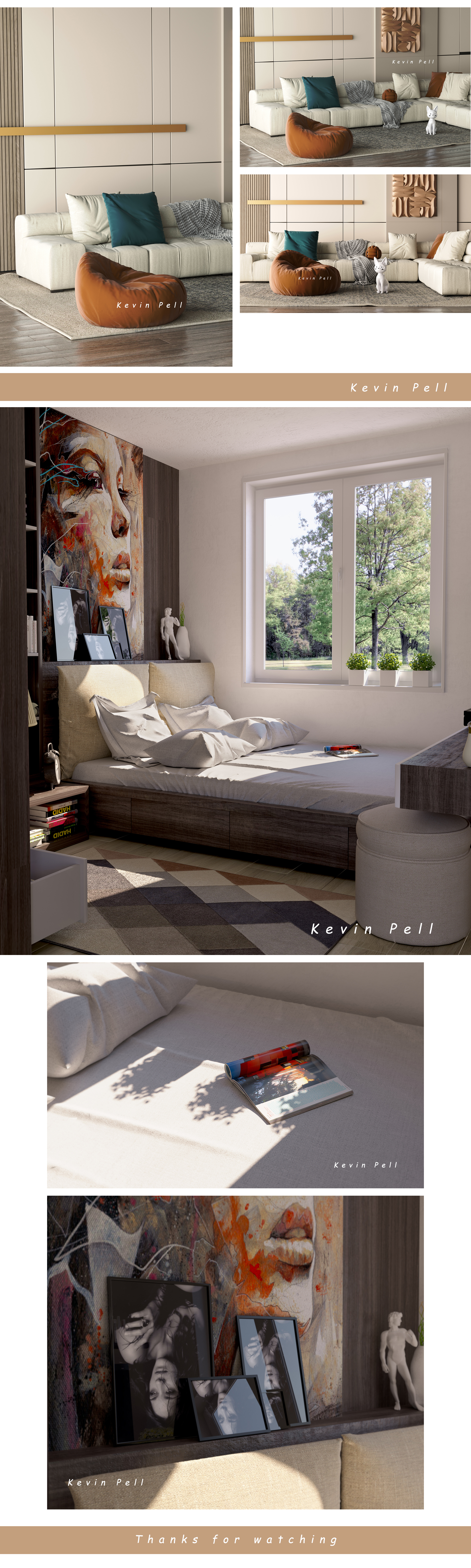 corona，C4D modeling，E-commerce rendering，Indoor scene，