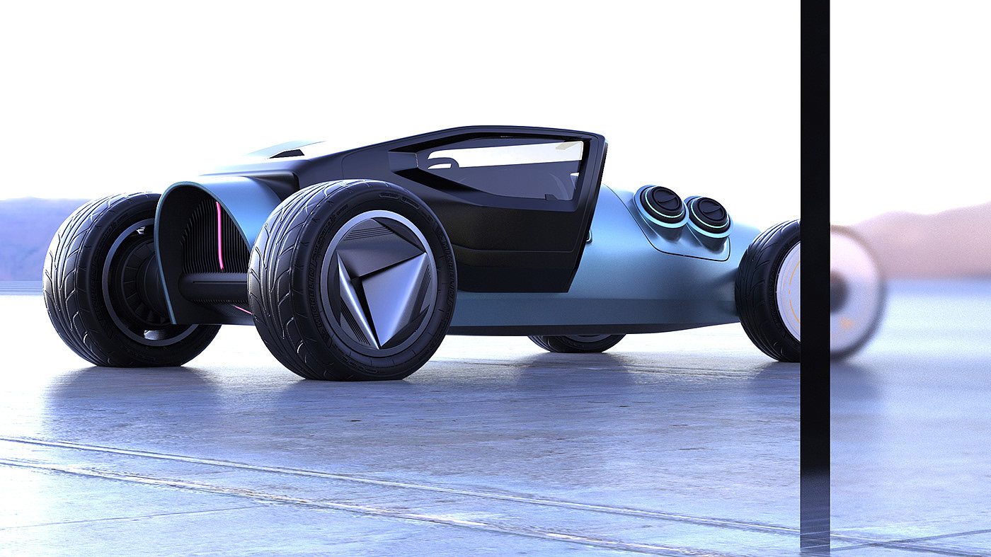 Lucas Sein，概念设计，汽车设计，未来主义，Pulse Rod，流线型设计，