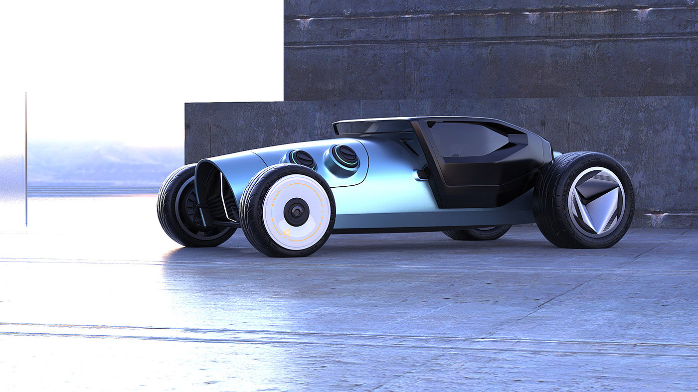 Lucas Sein，conceptual design，Automobile design，Futurism，Pulse Rod，Streamlined design，