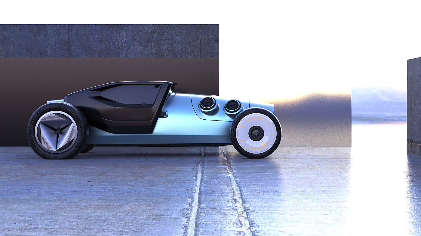Lucas Sein，概念设计，汽车设计，未来主义，Pulse Rod，流线型设计，
